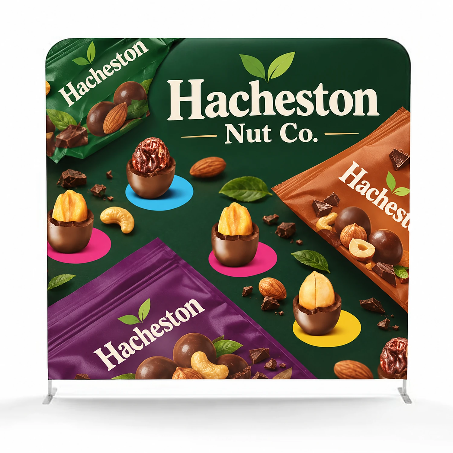 Wedge Rigid Banner - 10mm Foamex - 1000 x 600 mm - Double-Sided, shown with example artwork