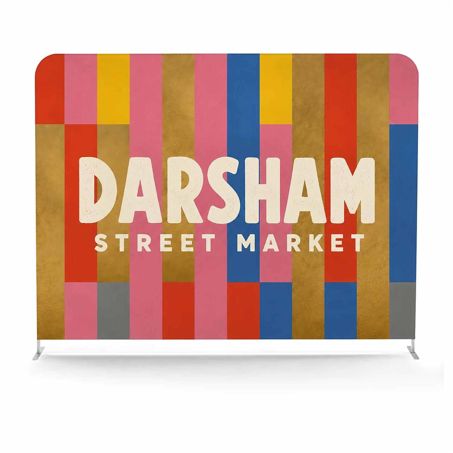 Wedge Rigid Banner - 10mm Foamex - 1000 x 600 mm - Double-Sided, shown with example artwork