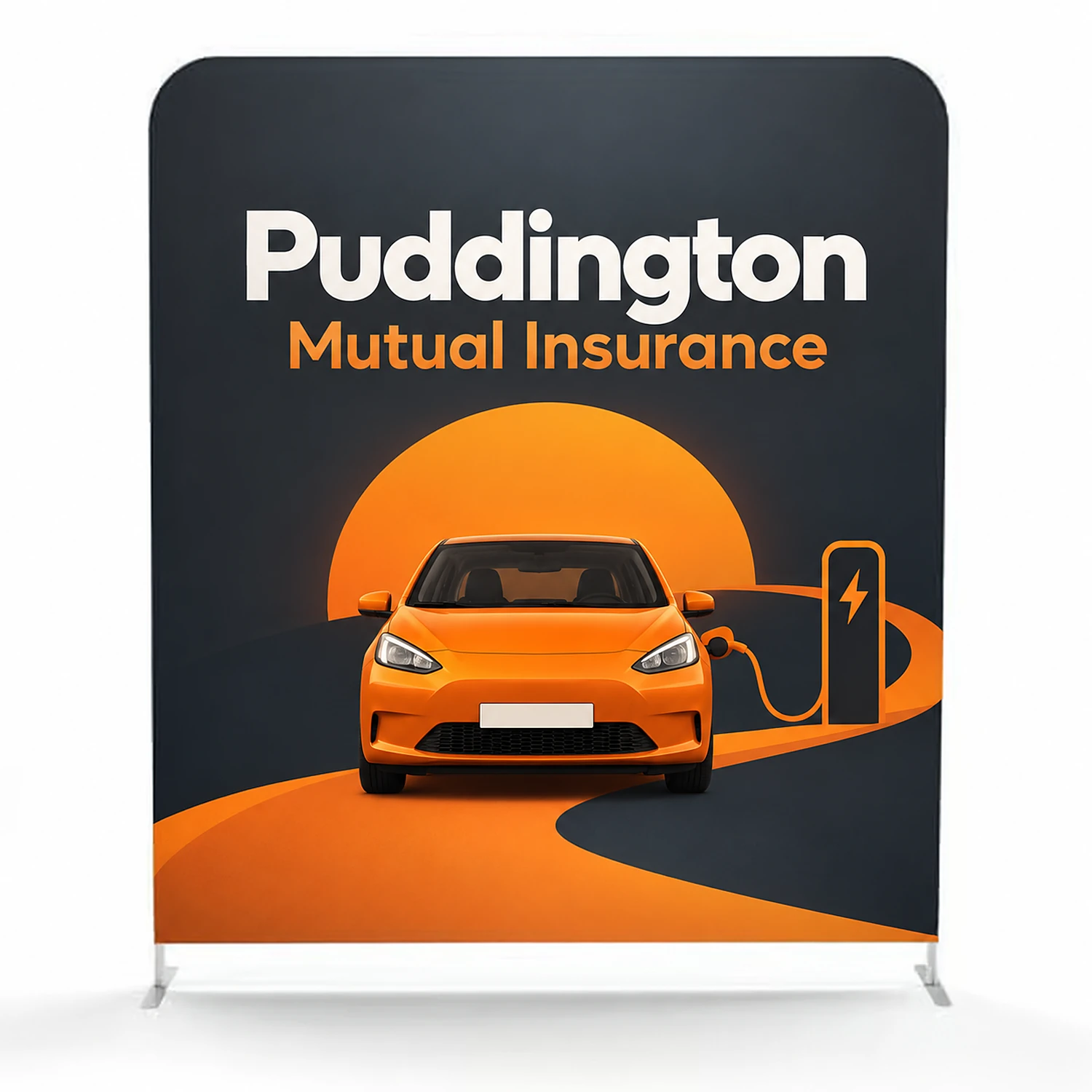 Wedge Rigid Banner - 10mm Foamex - 1000 x 600 mm - Double-Sided, shown with example artwork