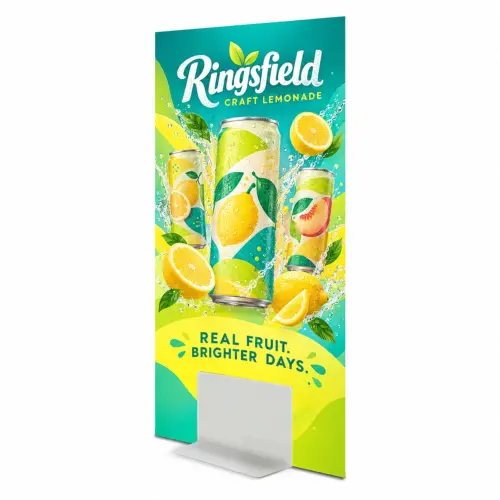 Wedge Rigid Banner - 10mm Foamex - 1500 x 1000 mm - Double-Sided, shown with example artwork