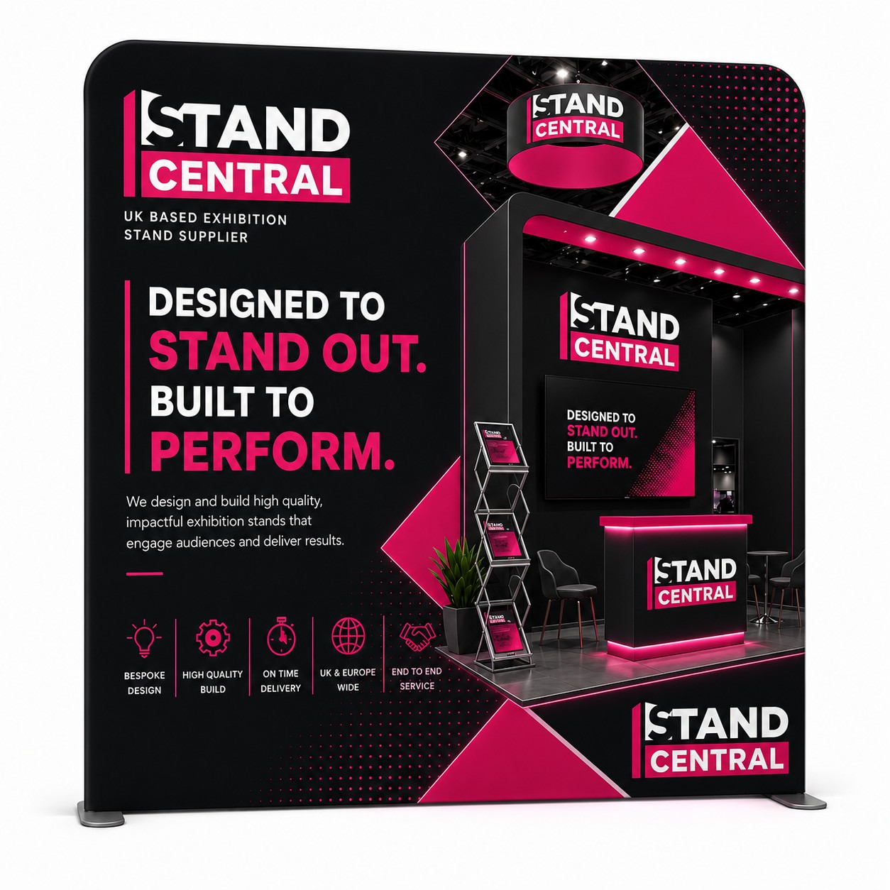 stand central exhibition stand kit 1 – starter 3x3