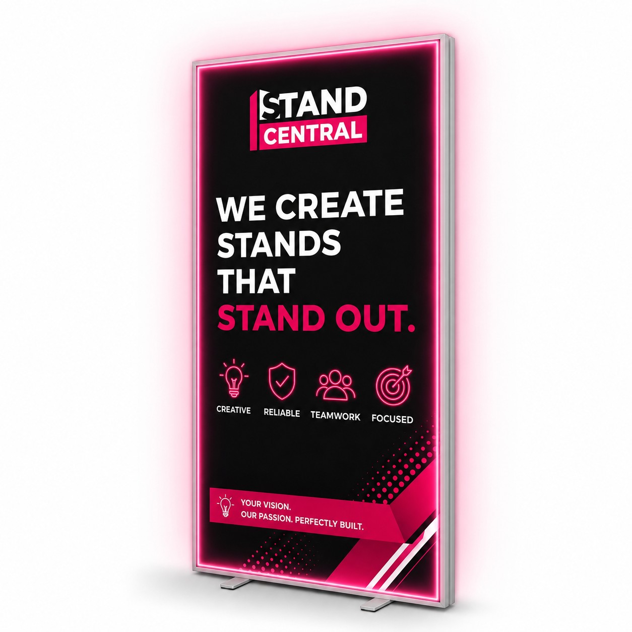 stand central exhibition stand kit 4 – spotlight xl 3x6 led