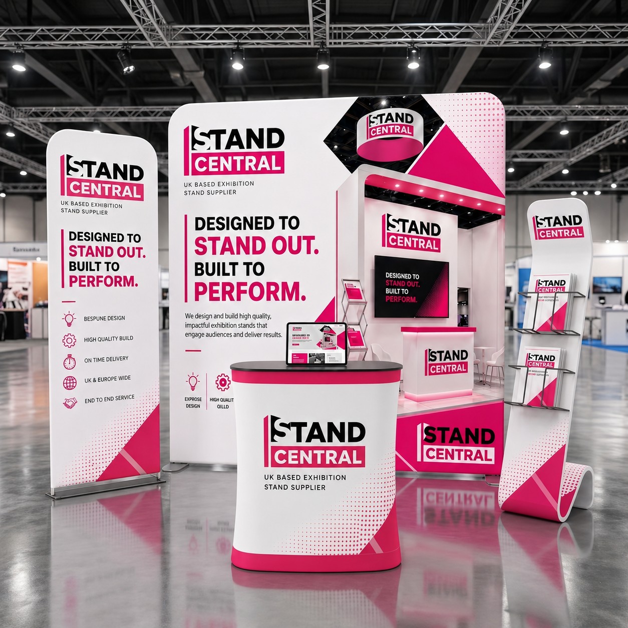 stand central exhibition stand kit 1 – starter 3x3