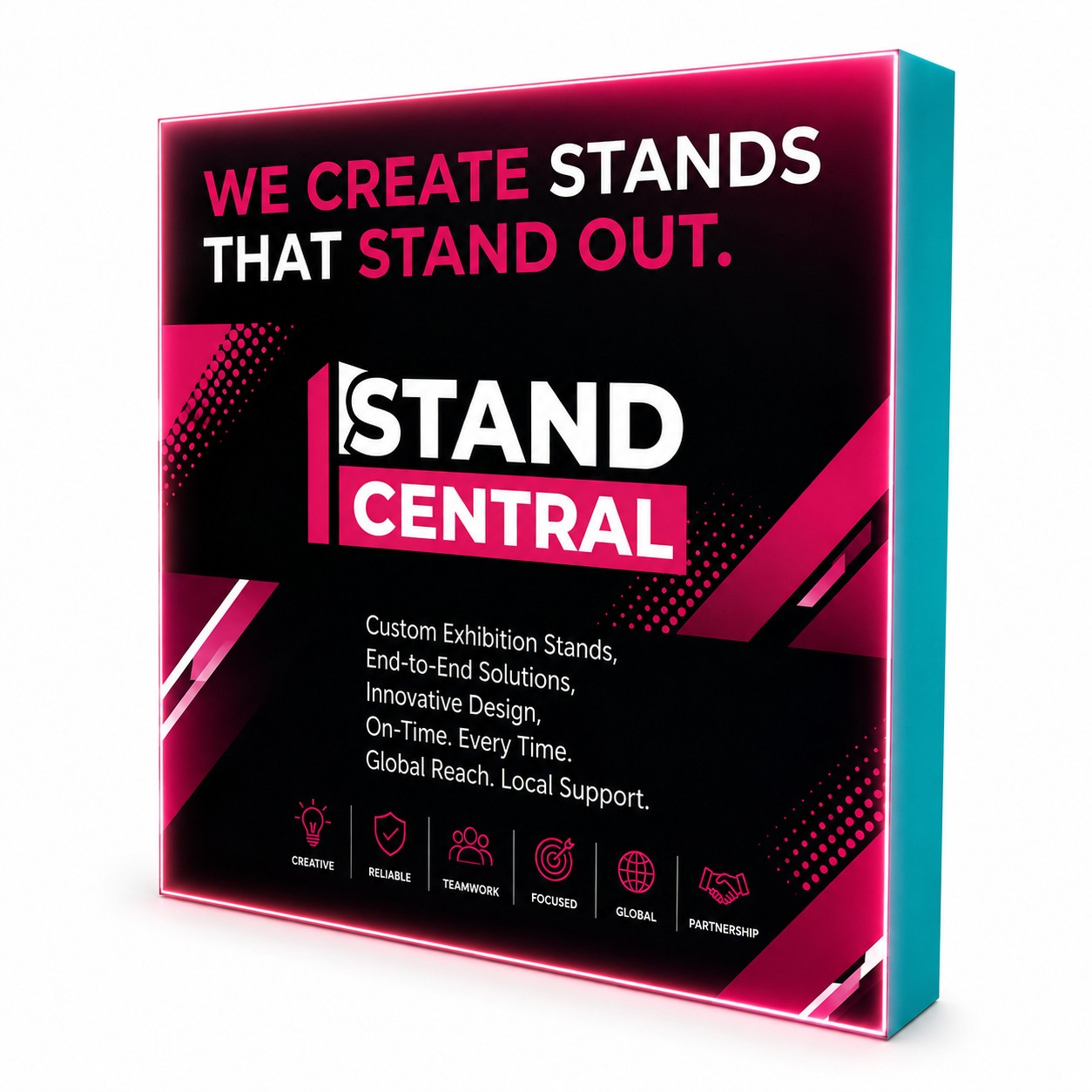 stand central exhibition stand kit 3 – spotlight 3x3 led