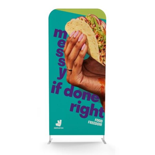 soft touch straight fabric display 1.2m double sided