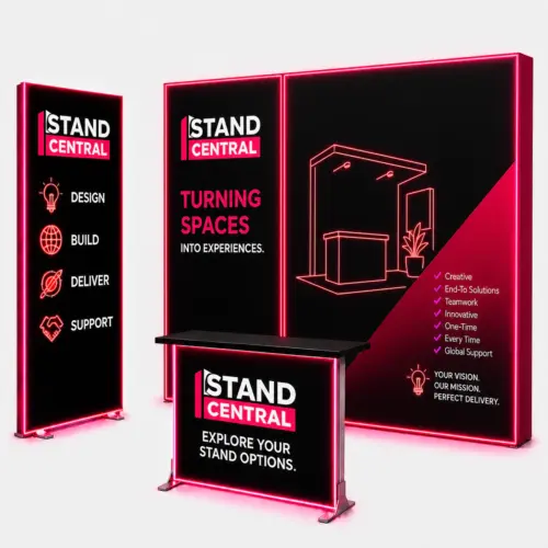 complete exhibition stand led xl kit – 3×6