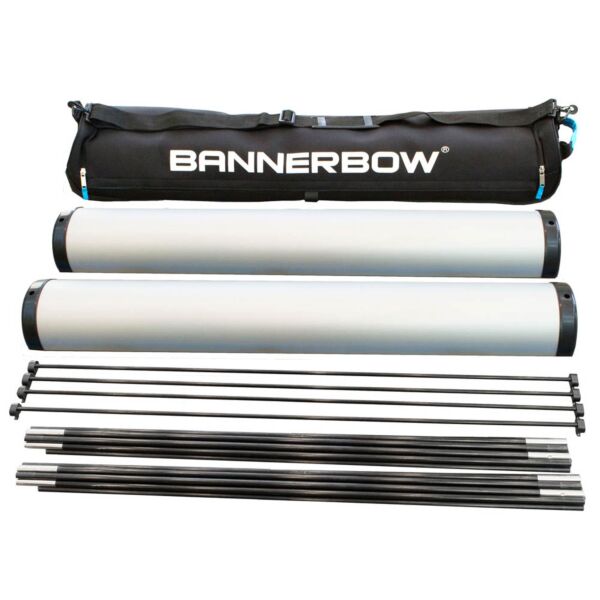 bannerbow indoor display system and graphic, small, double sided