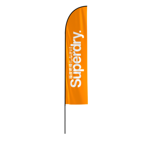 4.0m fibreglass feather flag and pole kit, double sided