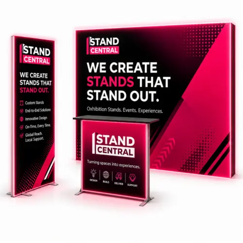 stand central exhibition stand kit 3 – spotlight 3x3 led (copy)