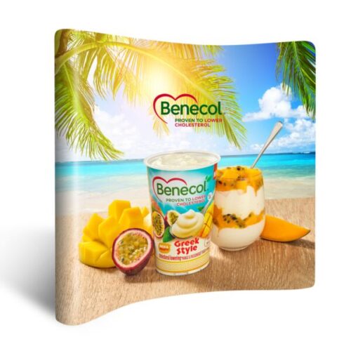 vision pop up display curved replacement panels 3x2, total 4 panels