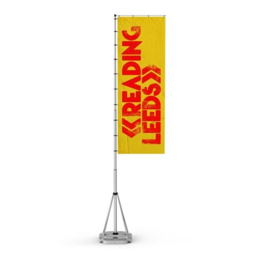 giant rhino portable flag, 4m, single sided