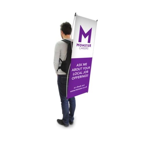 x banner backpack flags and kit, single sided