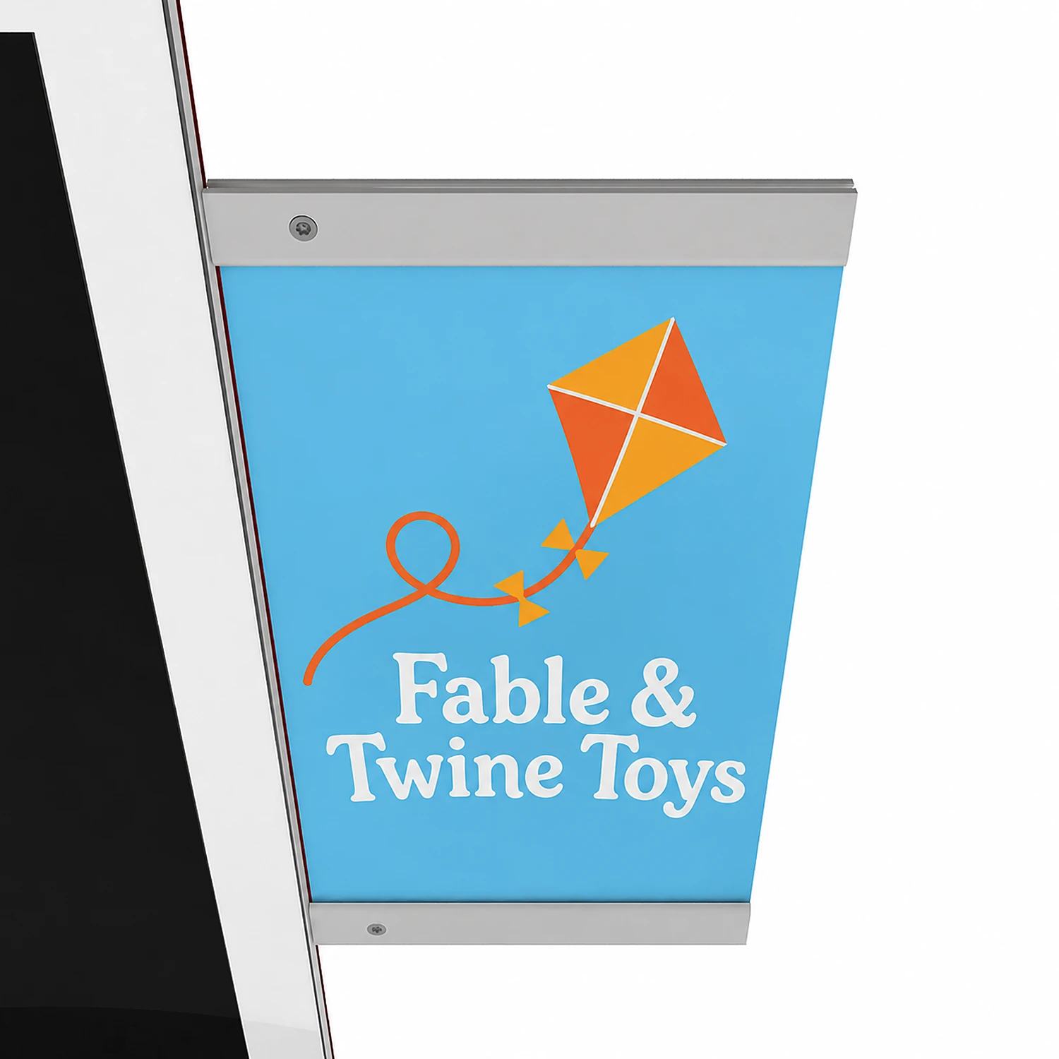 Blade Side Bar with Banner Print side bar with printed banner fitted to the kiosk