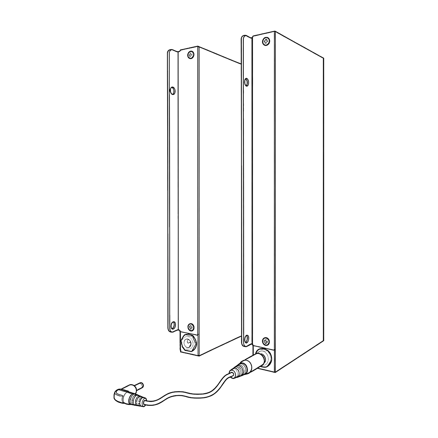 Rechargeable battery line drawing