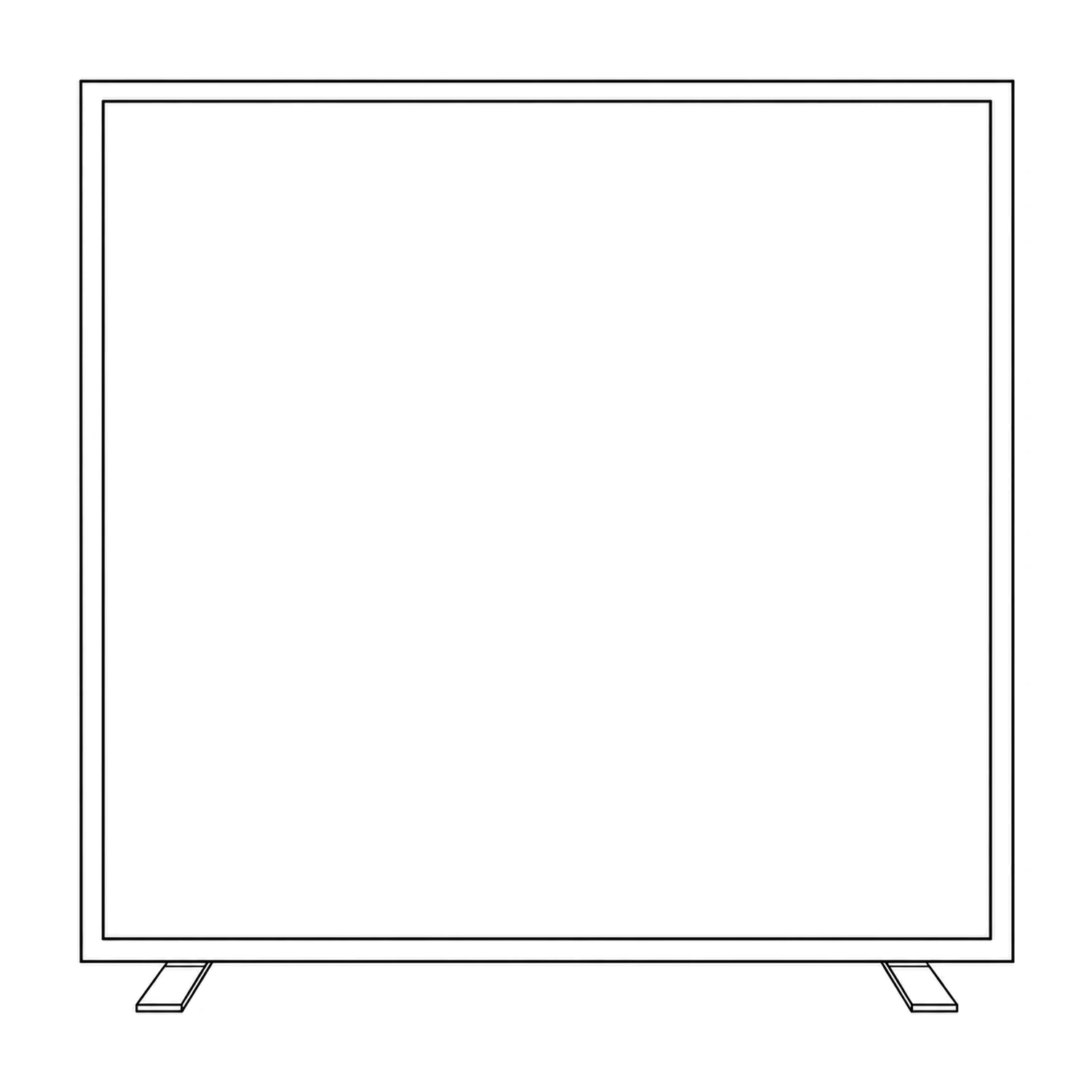 2m x 2m IllumiGLOW RGB Illuminated Display Frame line drawing