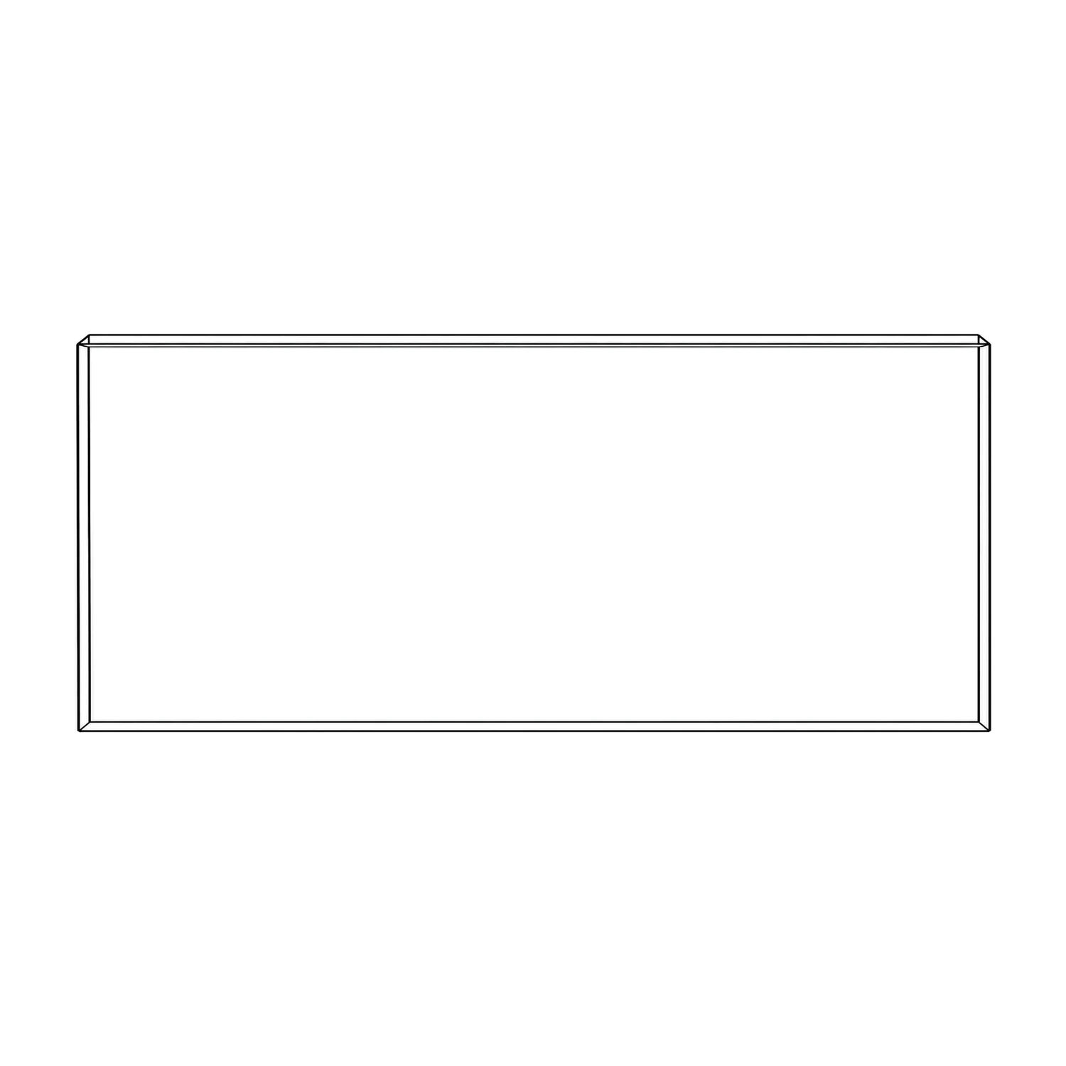 1.85m x 1m Illuminova Wide LED Lightbox Module line drawing