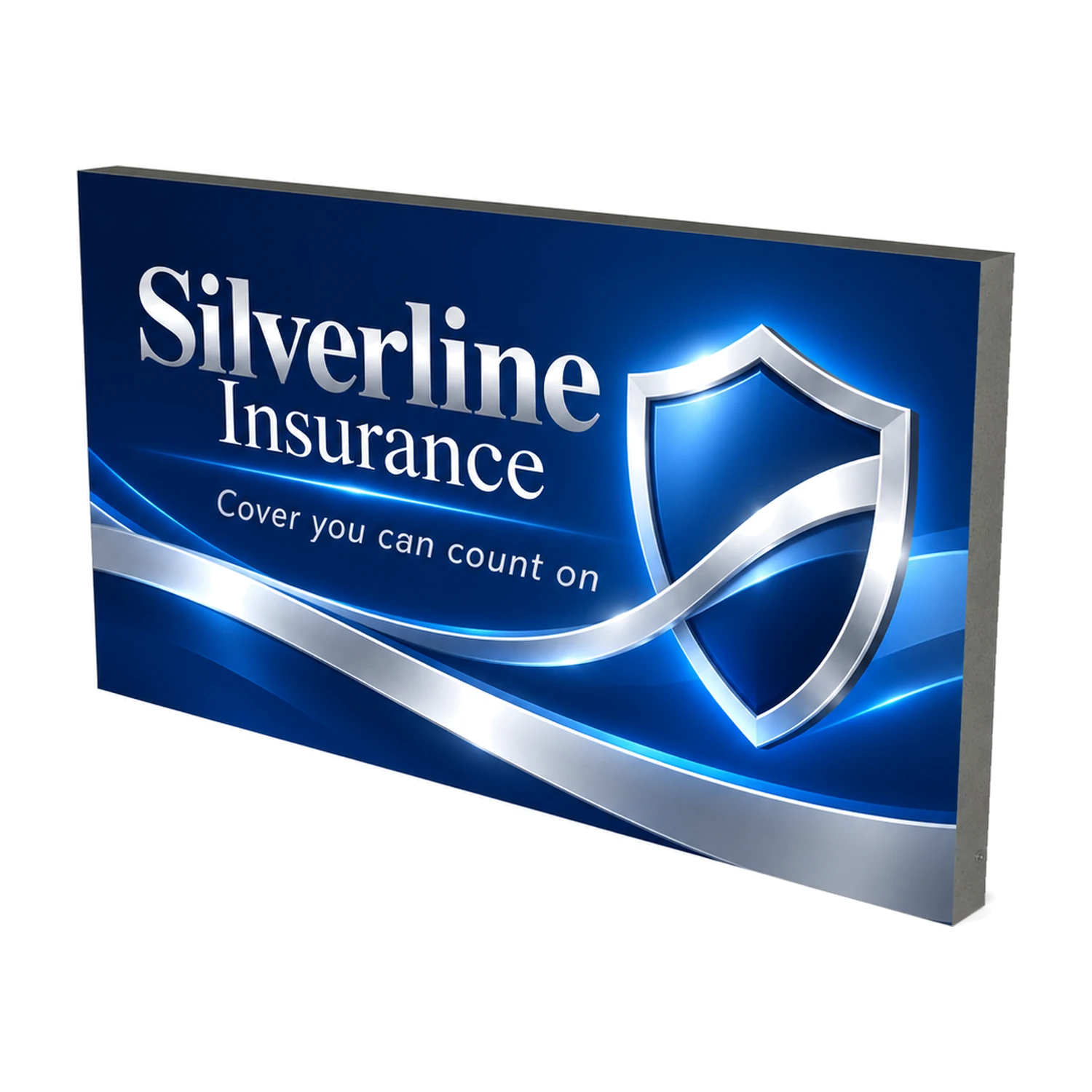 1.85m x 1m Illuminova Wide LED Lightbox Module with example artwork