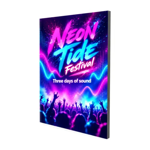 1.85m x 2.5m Illuminova Large LED Lightbox Module with example artwork