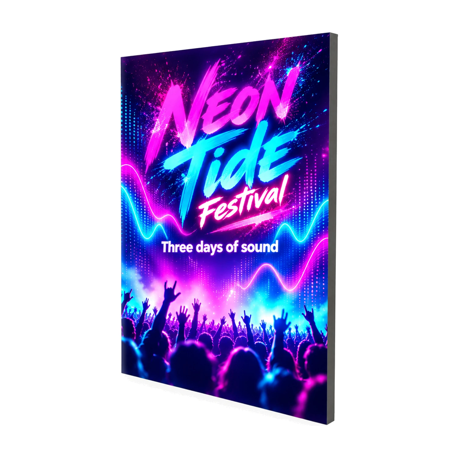 1.85m x 2.5m Illuminova Large LED Lightbox Module with example artwork