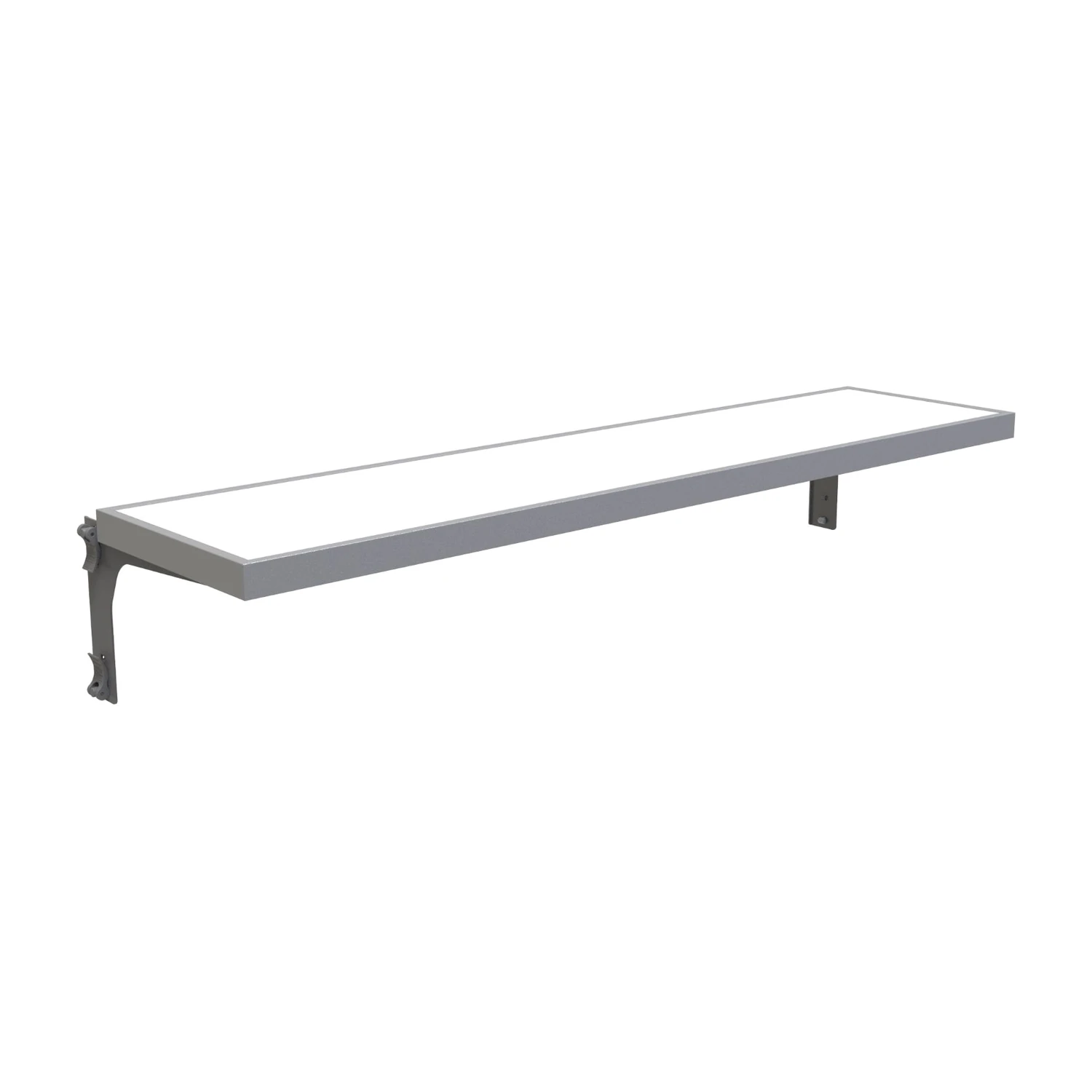 Wall shelf with brackets included with the stand