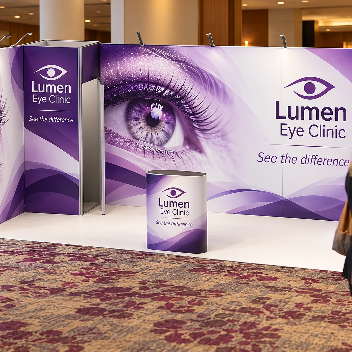 18m2 Vector Modular Stand in use at an event