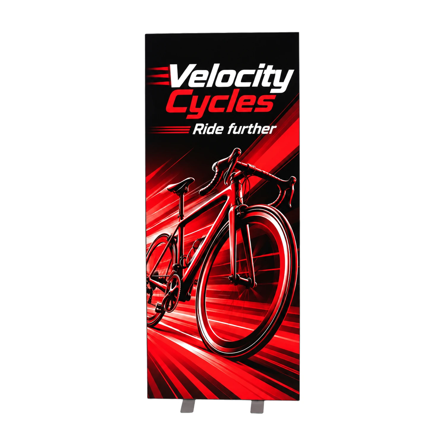 1m x 2.4m Fastframe LED Lightbox Frame with example artwork