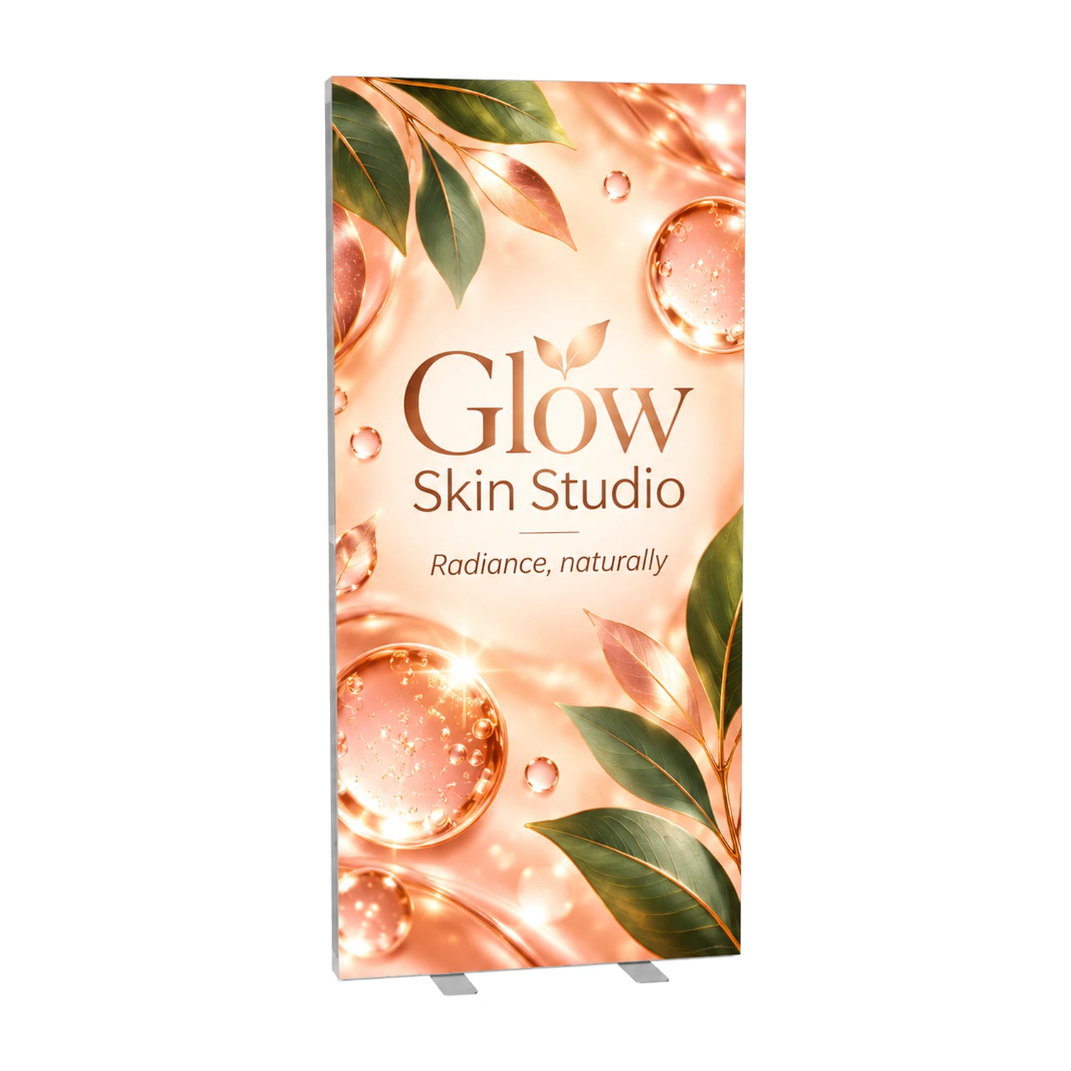 1m x 2m Fastframe LED Lightbox Frame with example artwork