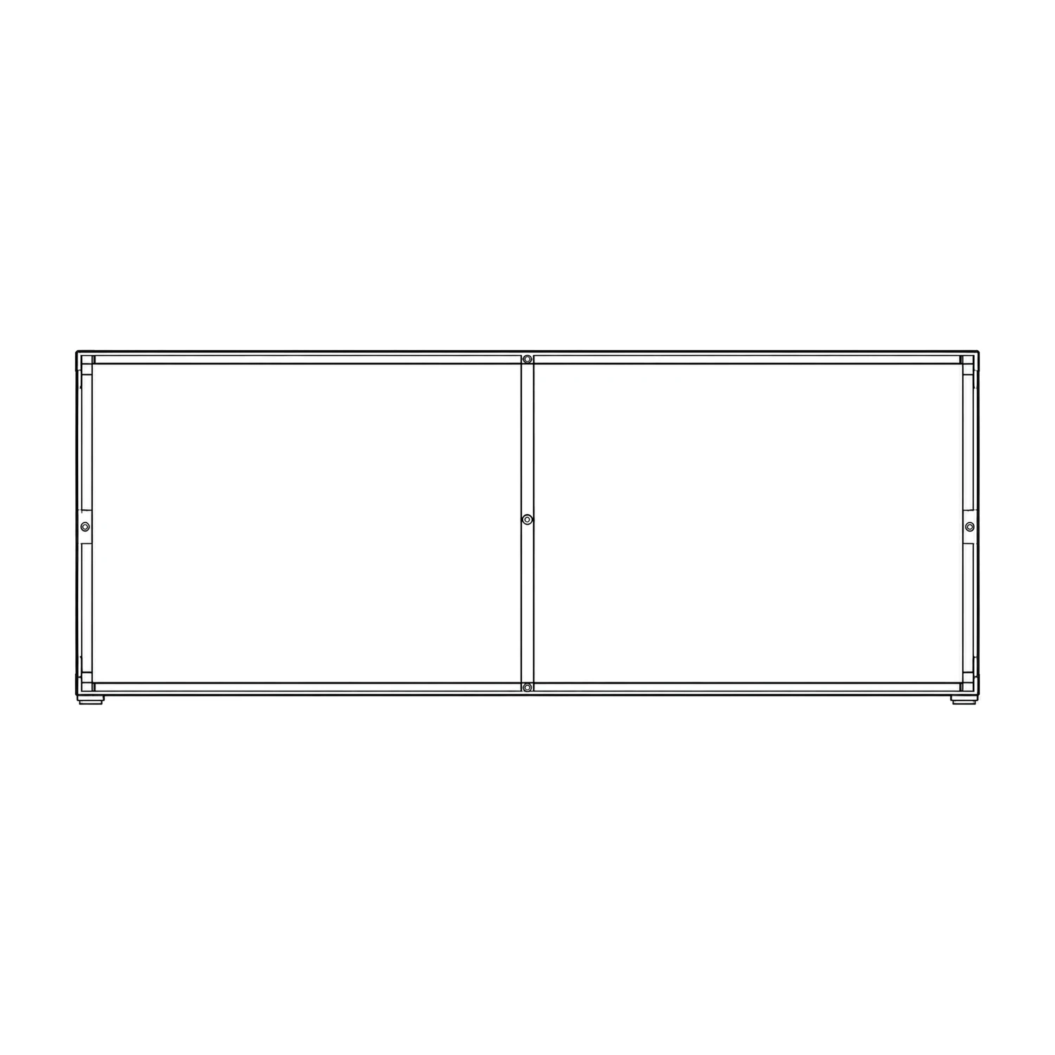 1m x 500mm Fastframe SEG Fabric Frame line drawing