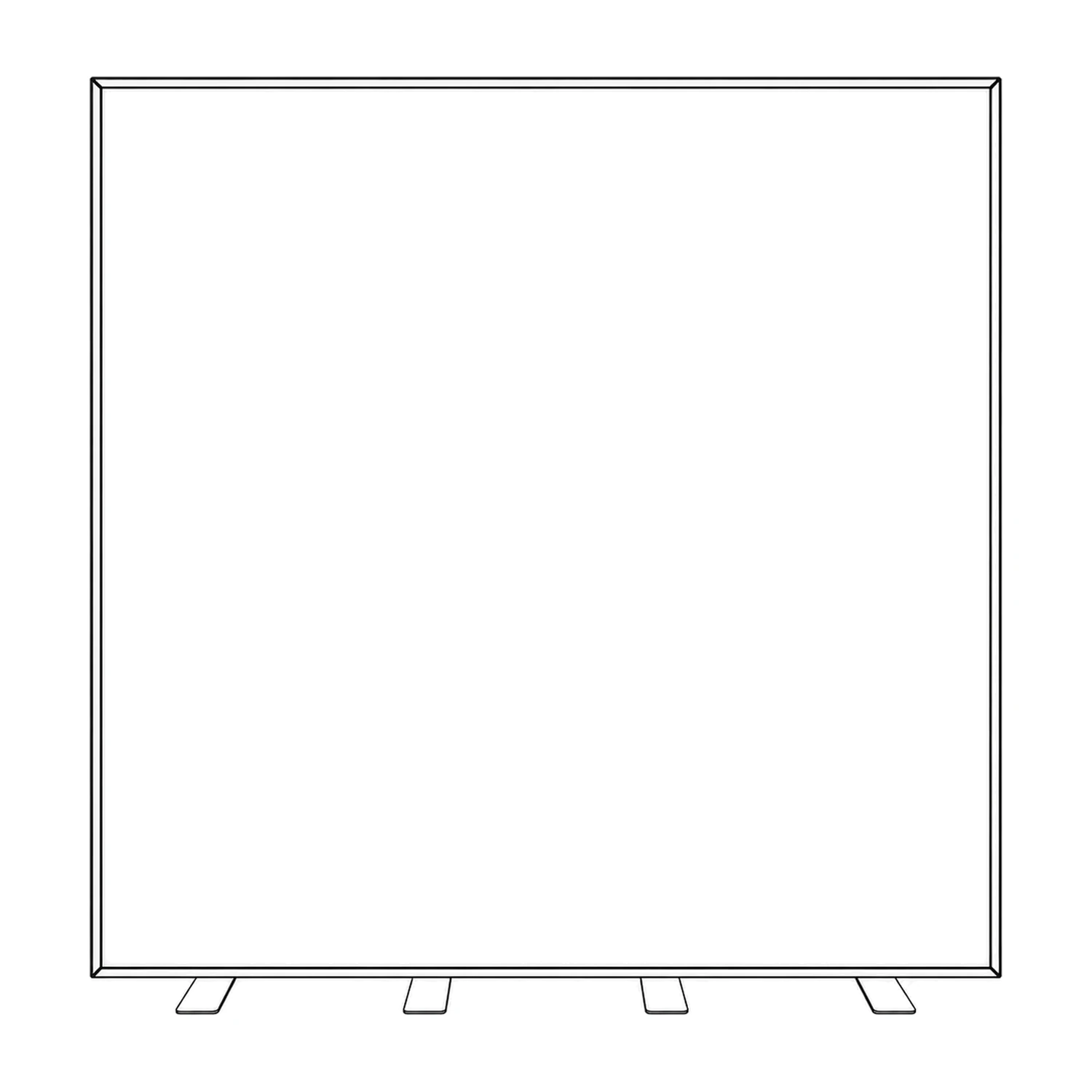 2m x 2m Illumigo Portable LED Lightbox Wall line drawing