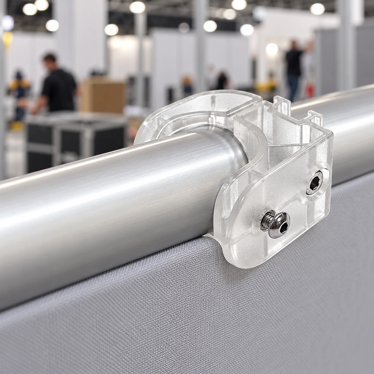 Spotlight clamp fitted on a 30mm frame tube