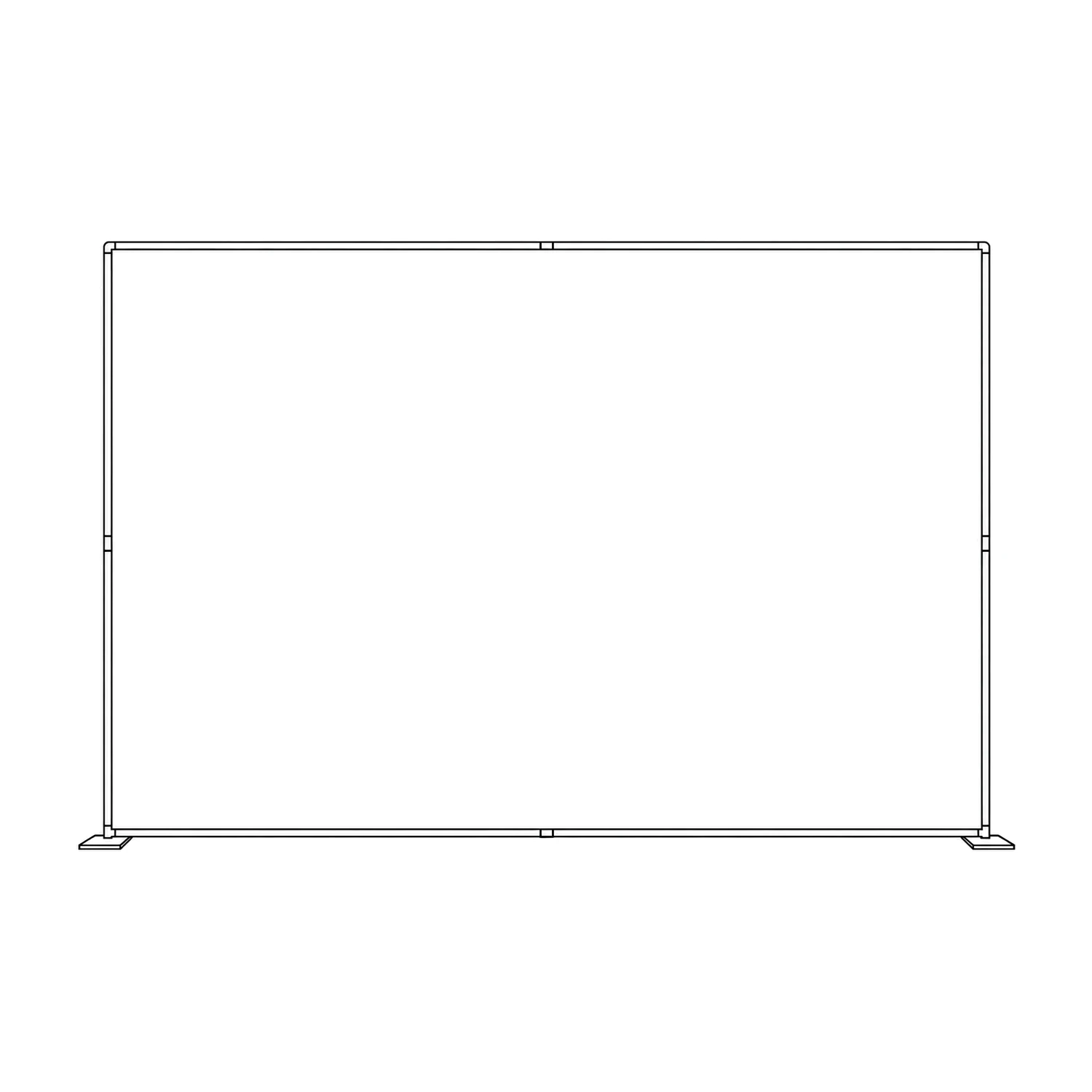 3m Formulate LED Backwall line drawing