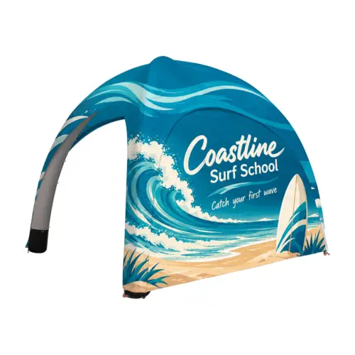 3m Printed Full Wall for Bora Gazebos with example artwork