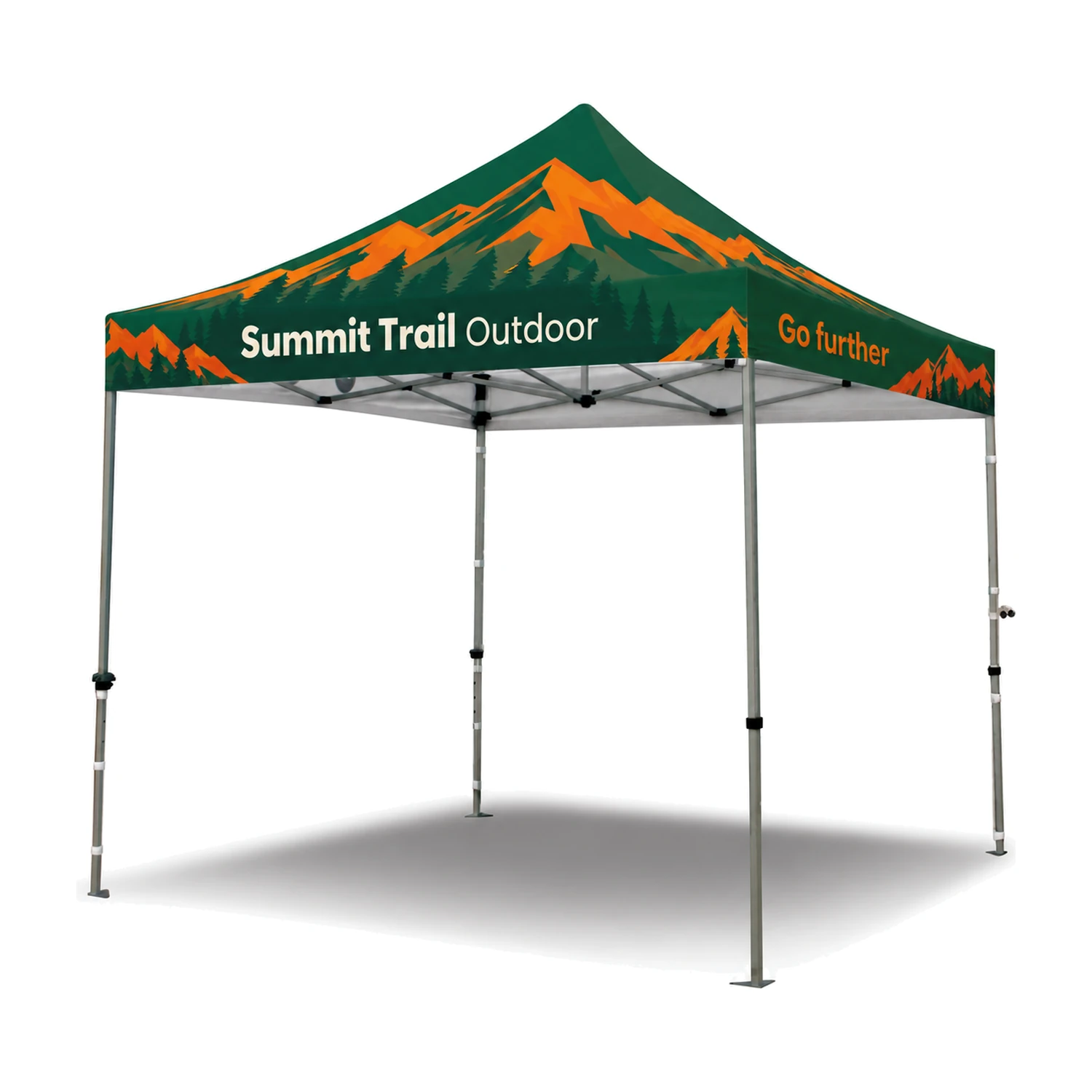 3m x 3m Zoom Printed Gazebo with example artwork