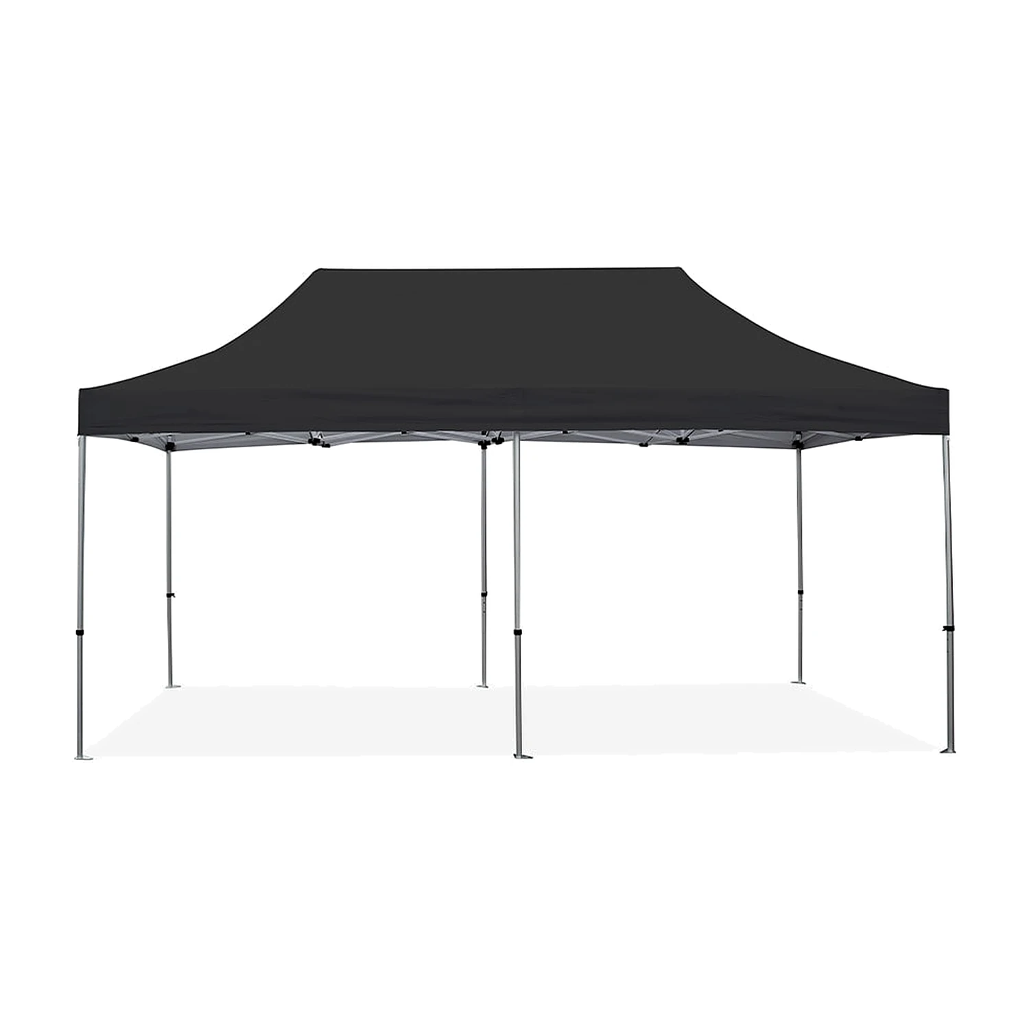 3m x 6m gazebo with six legs, shown with a plain canopy