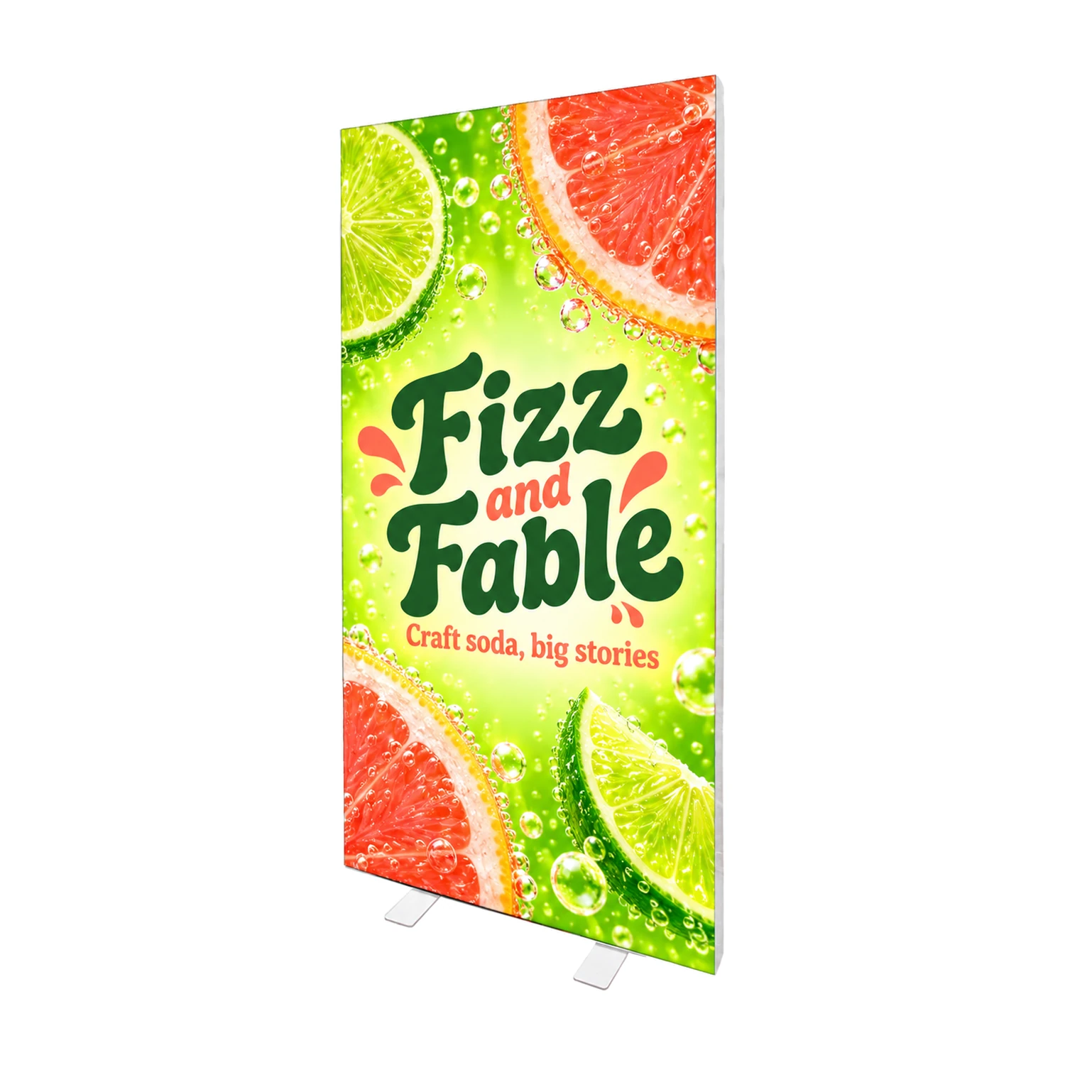 850mm x 2m Illumigo One Portable LED Lightbox with example artwork