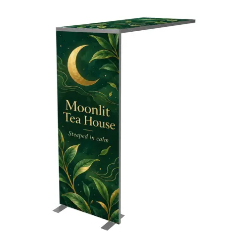950mm x 2.55m Vector Archway Module with example artwork