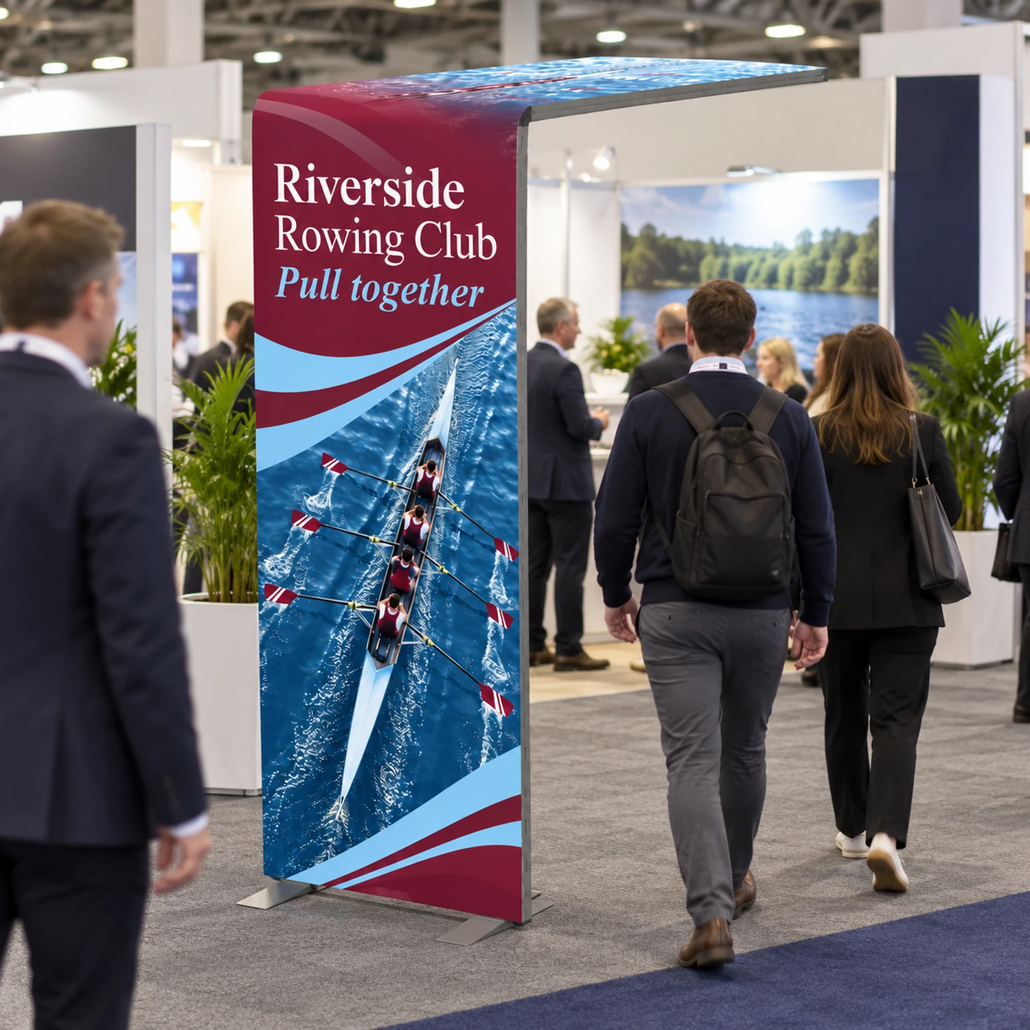 950mm x 2.55m Vector Radius Arch Module in use at an event