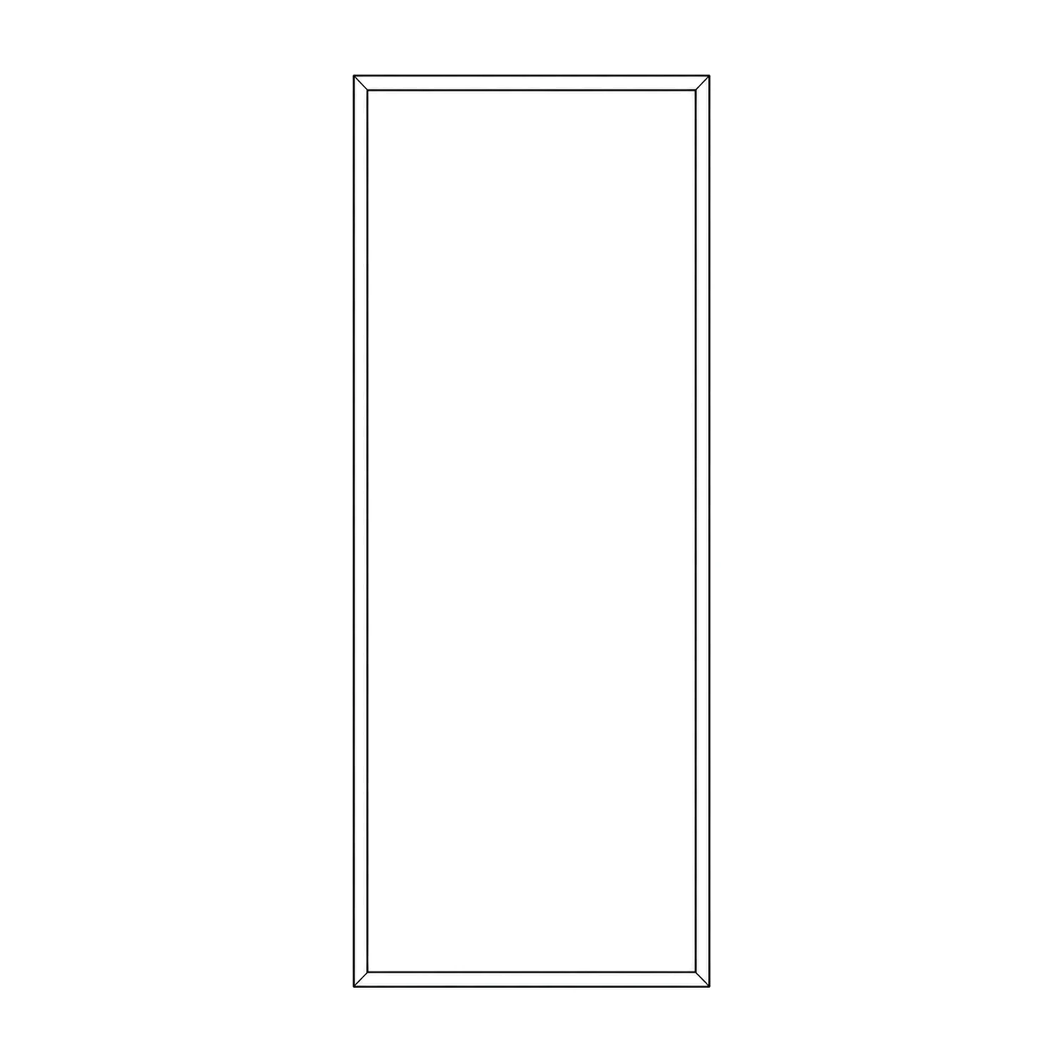 950mm x 2.5m Illuminova Inline LED Lightbox Module line drawing