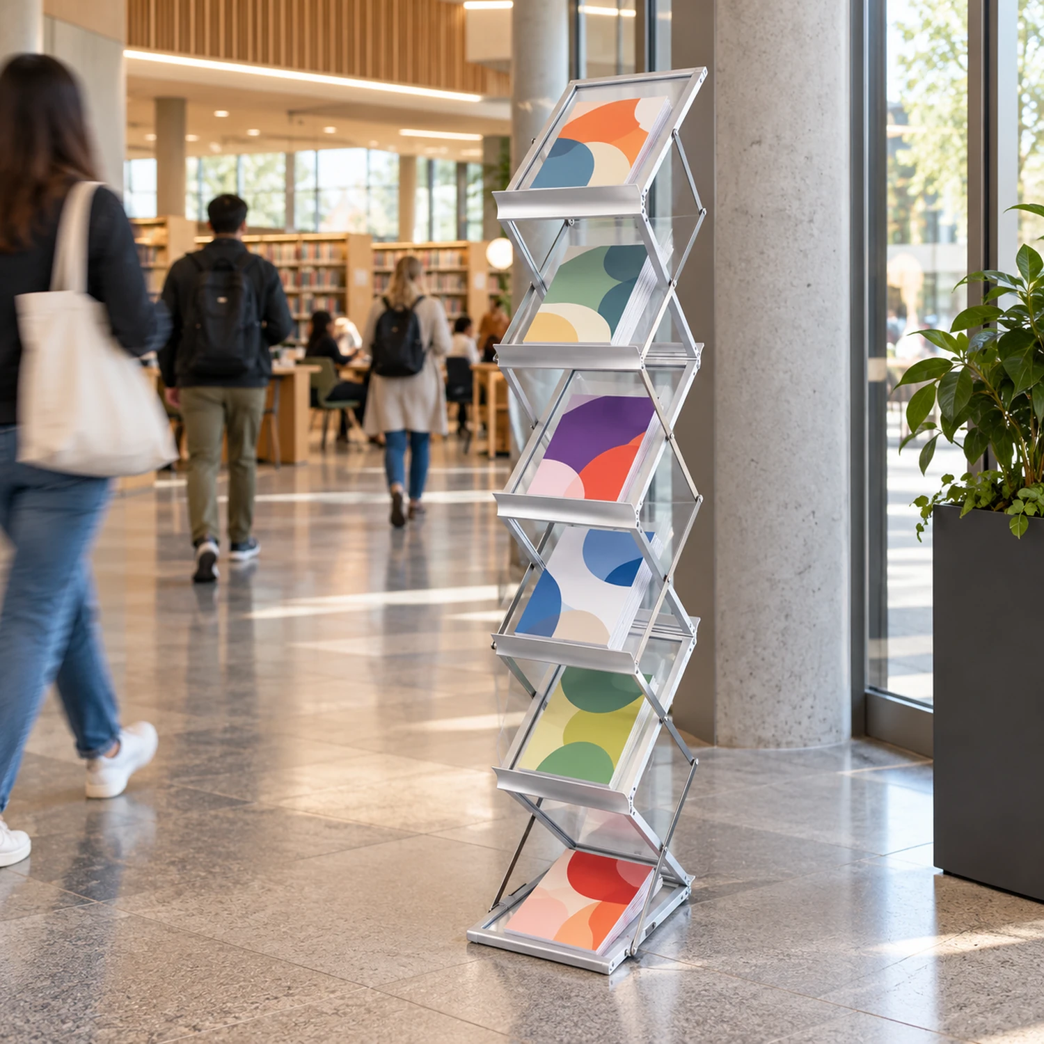 A4 Literature Stand at an event