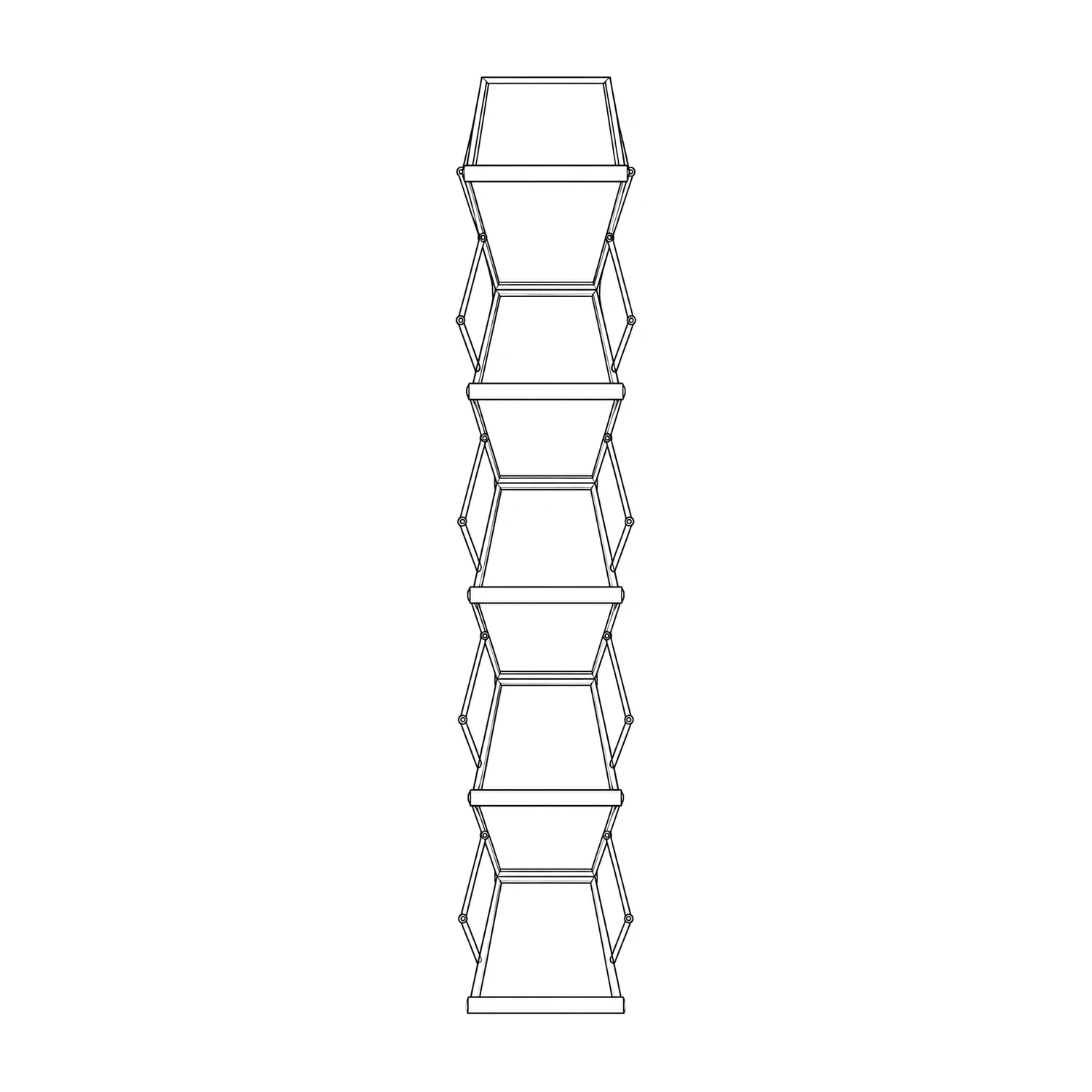 A4 Literature Stand line drawing