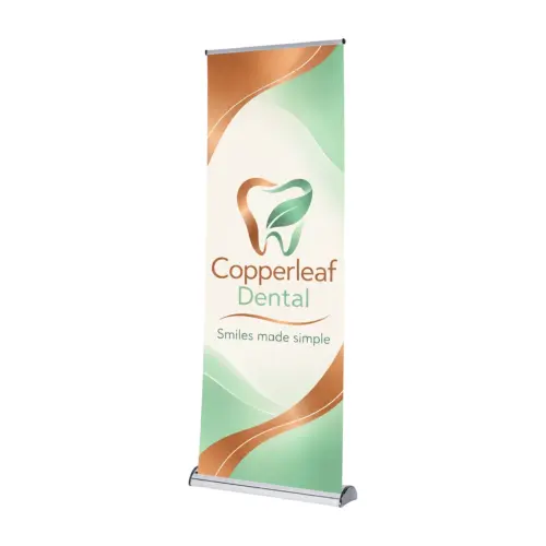 Barracuda Roller Banner 850mm Wide with example artwork