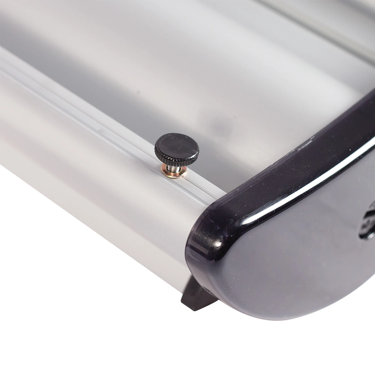Barracuda roller banner base with pole lock and swivel foot