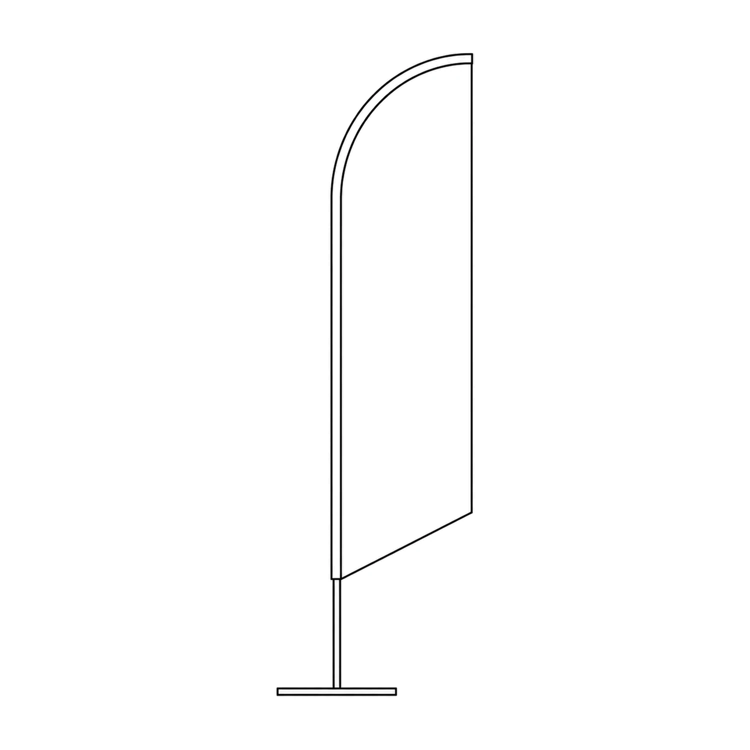 Blade Flag line drawing