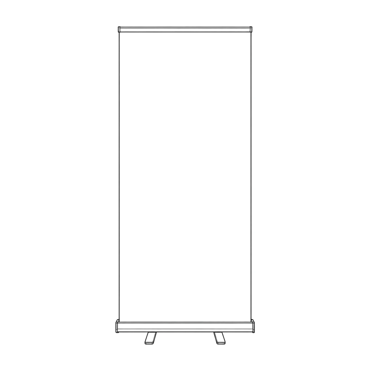 Unbranded line drawing of the raised Mosquito roller banner