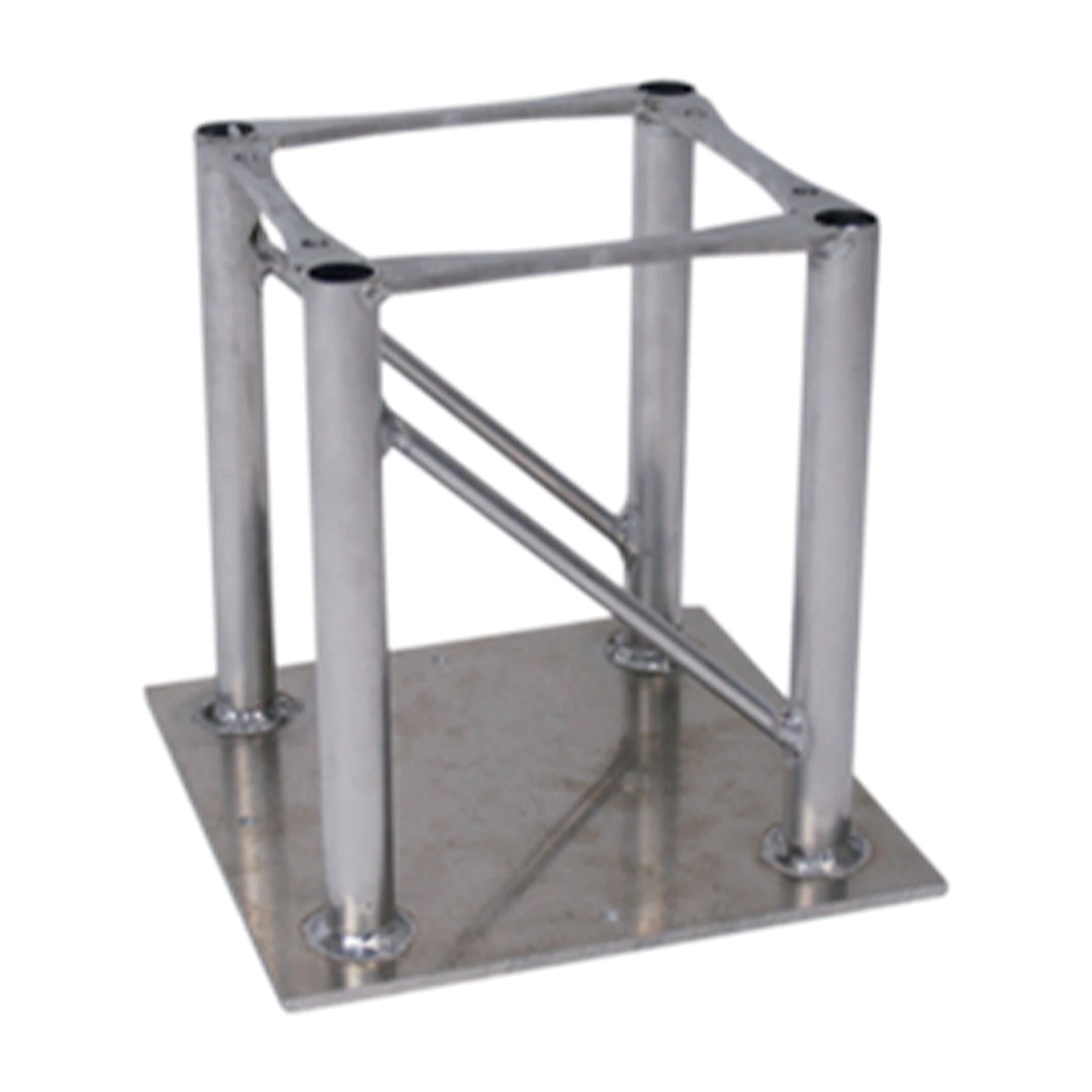 250mm base section with base plate, front view
