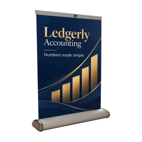 Breeze Desktop Roller Banner A3 with example artwork