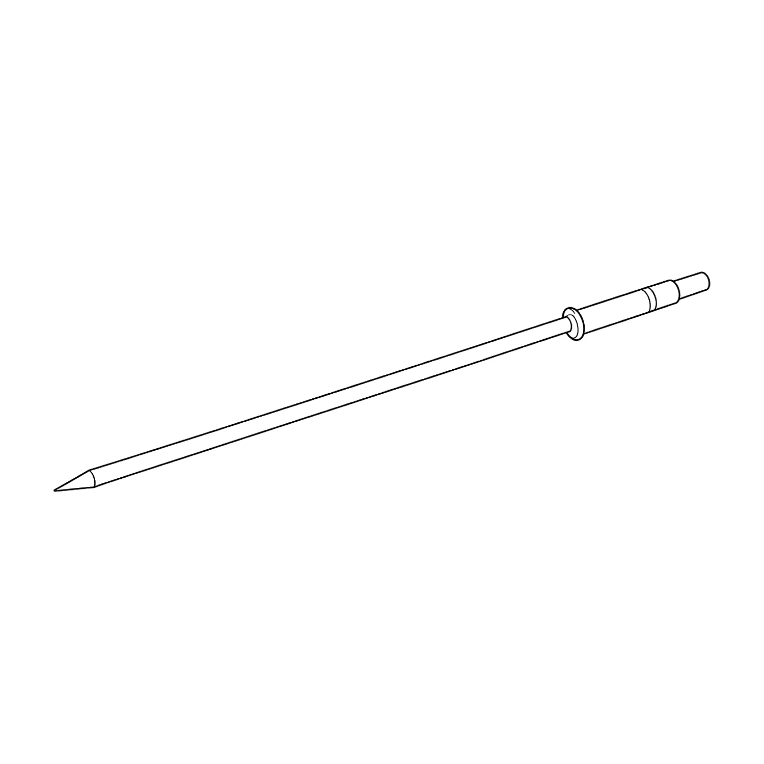Budget flag ground spike line drawing