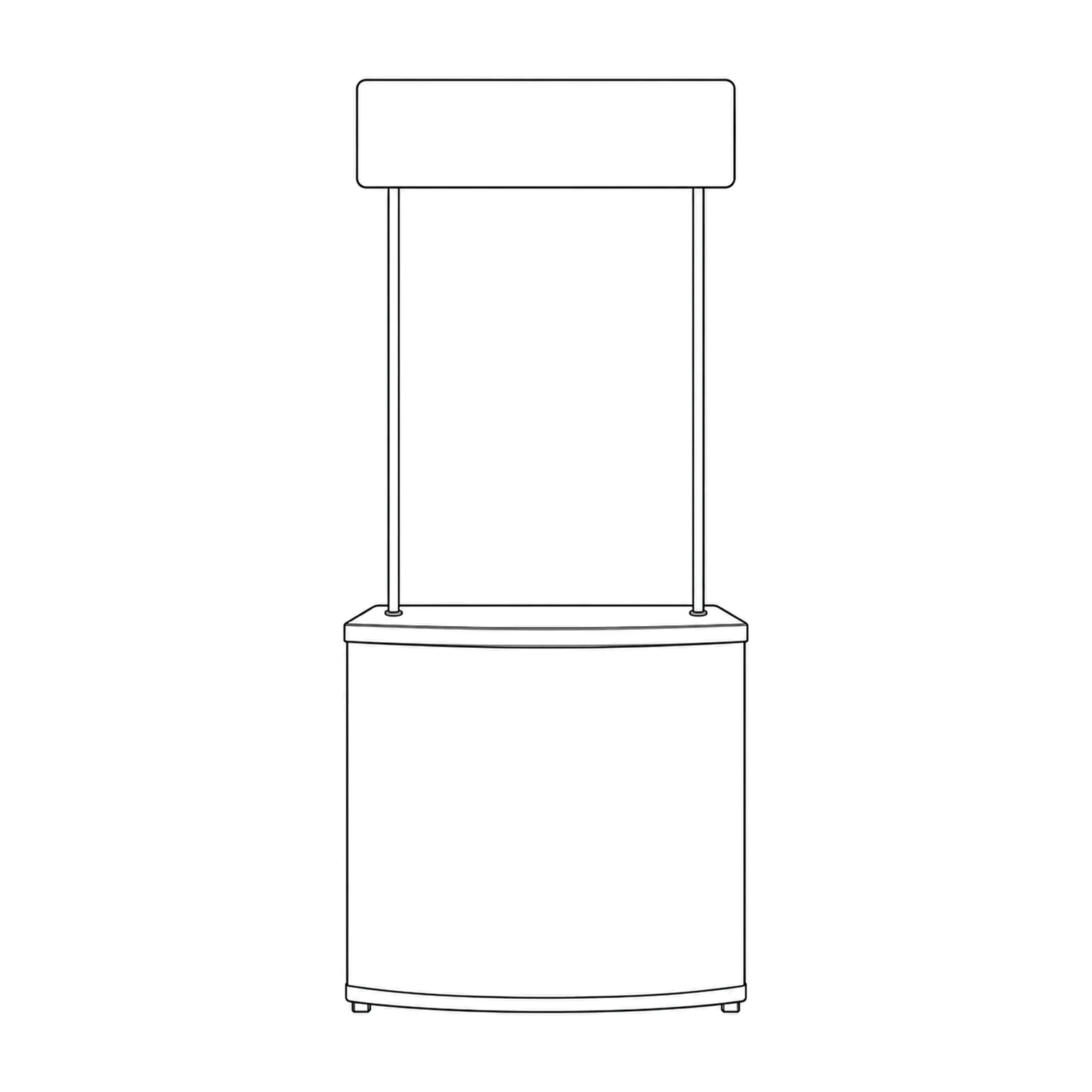 Counta Promotional Demo Counter with Header line drawing