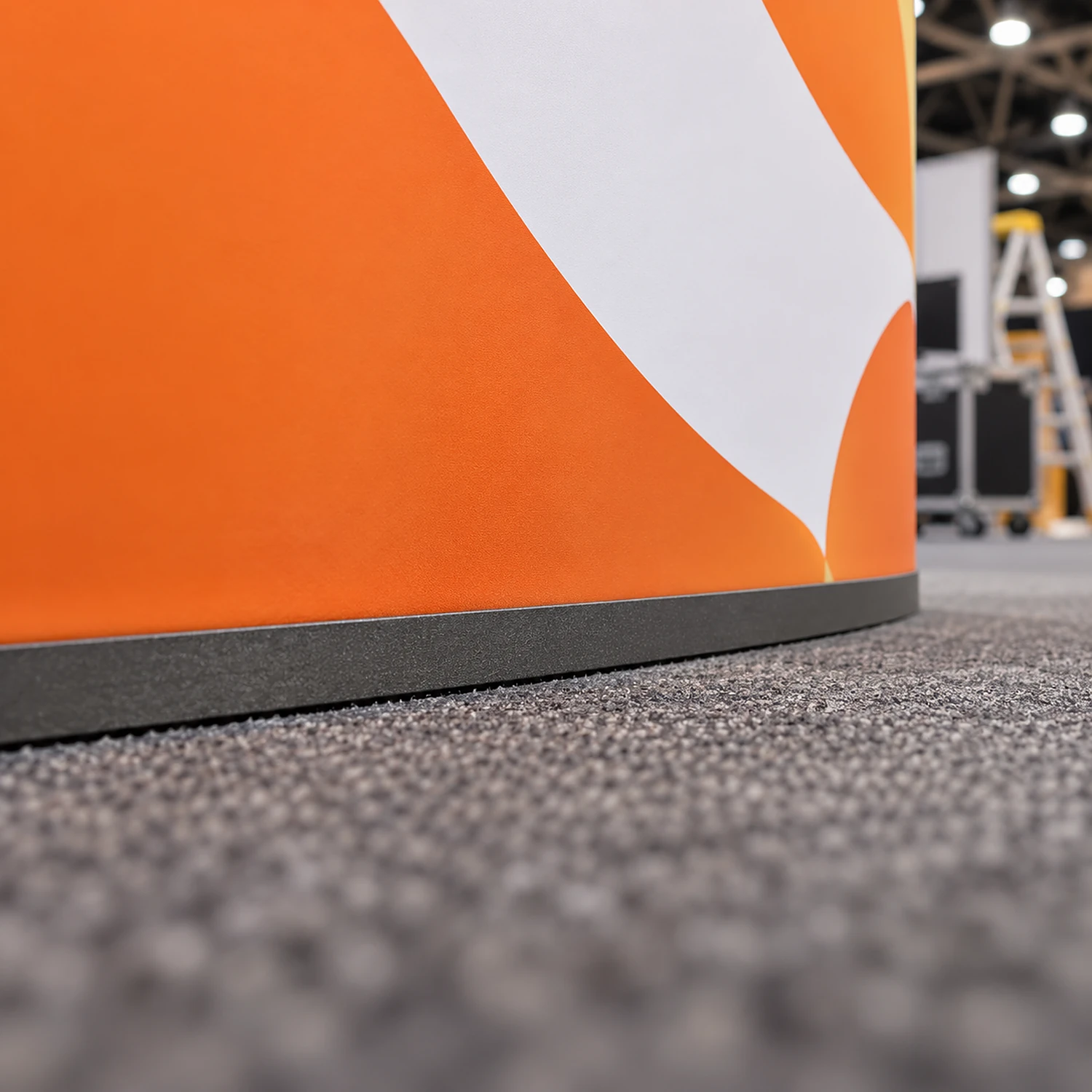 Kicker strip along the bottom of a pop up counter graphic