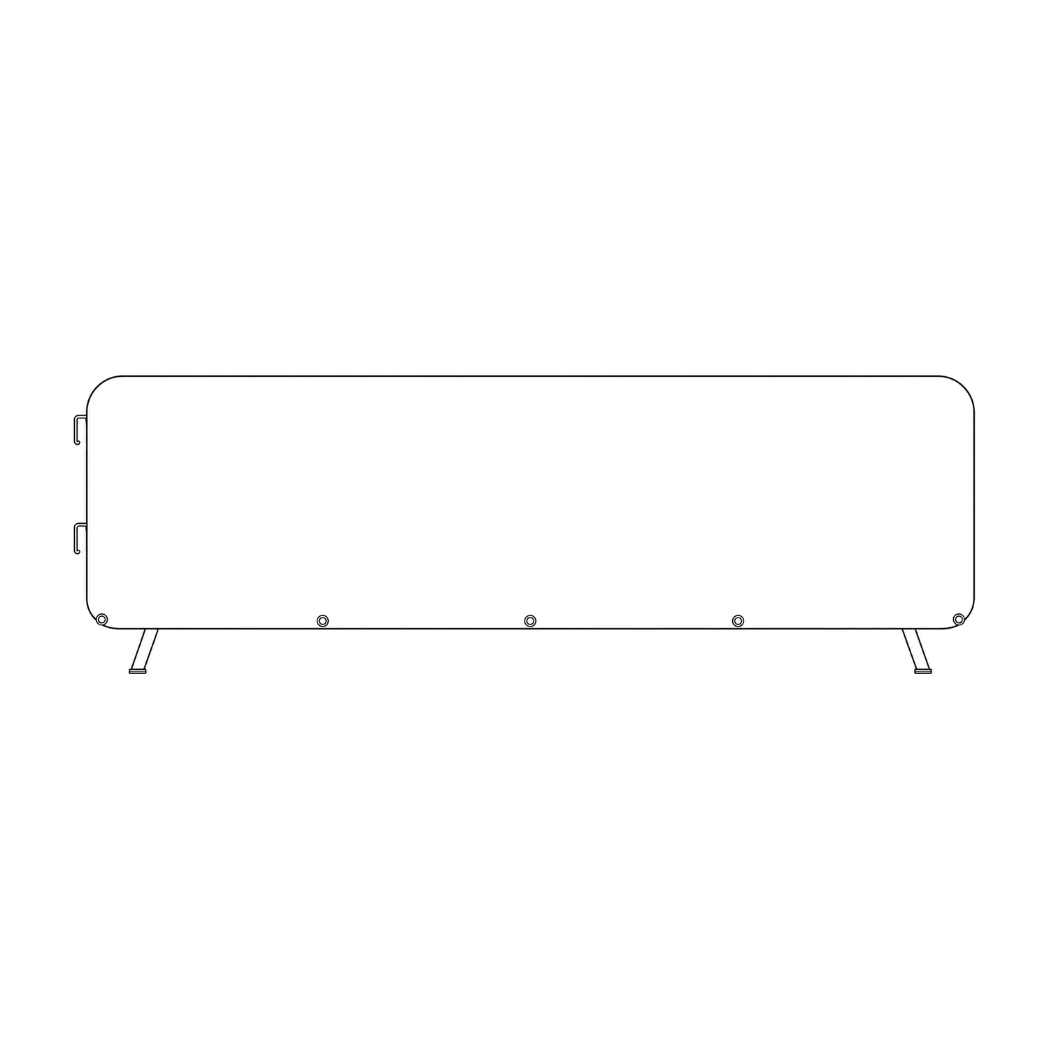 Crowd Barrier AirMesh Fabric Jacket line drawing